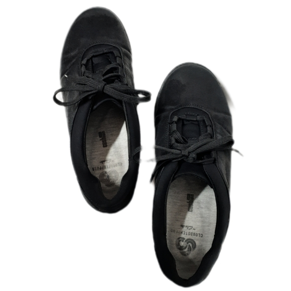 Clark's Cloudsteppers Black Wetlook - Picture 4 of 5